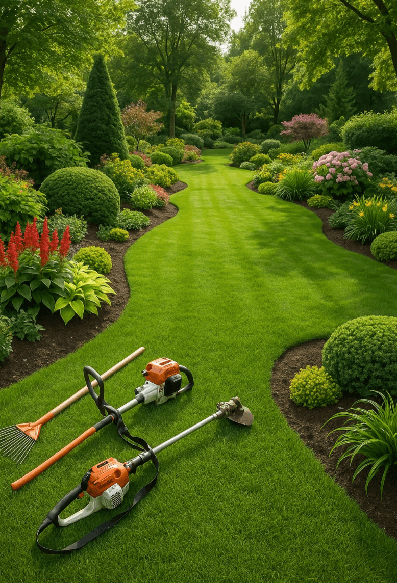 Landscaping work